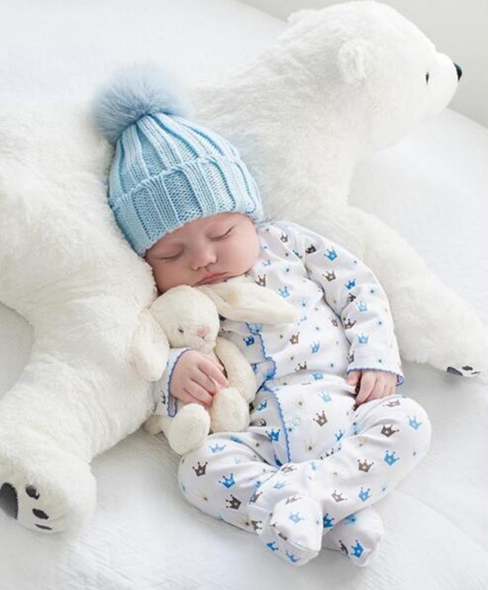 Adorable Polar Bear Baby Pillow