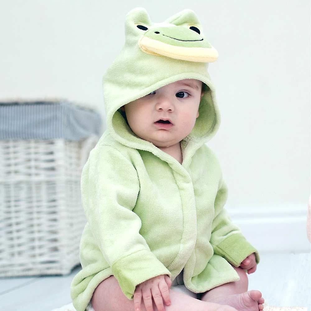 Friendly Frog baby bath robe