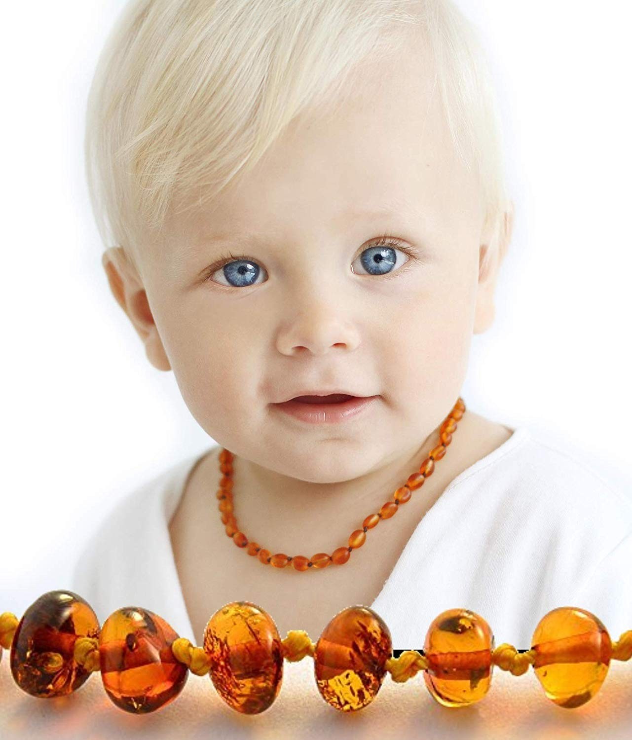orange beads necklace