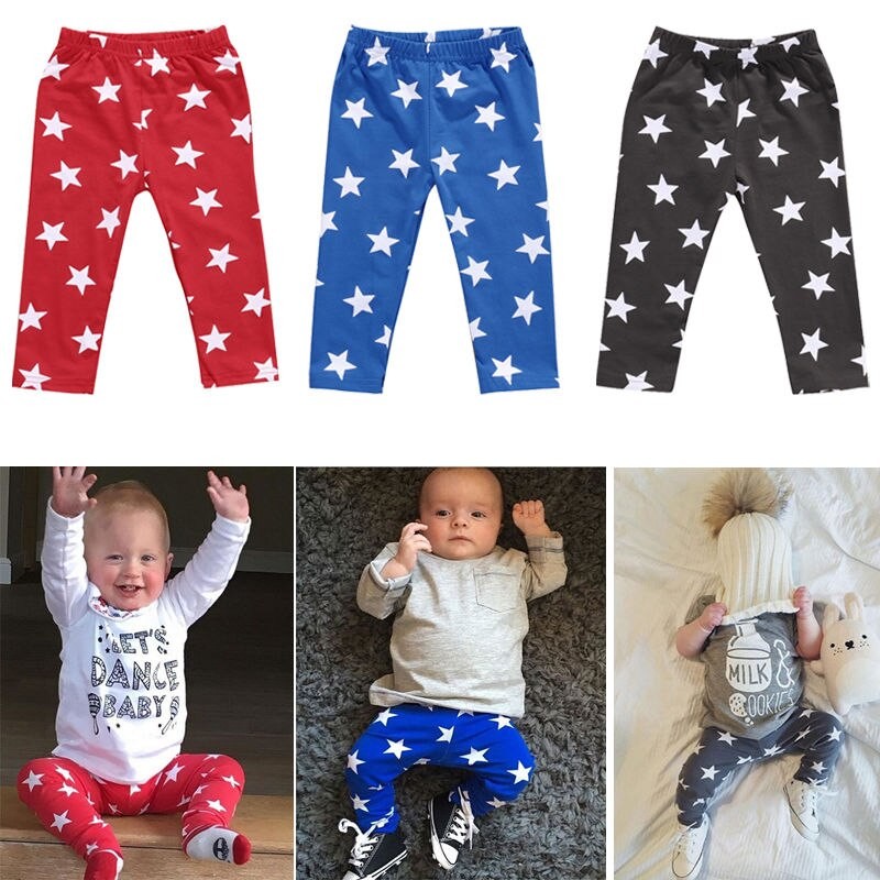 star printed-baby-pants